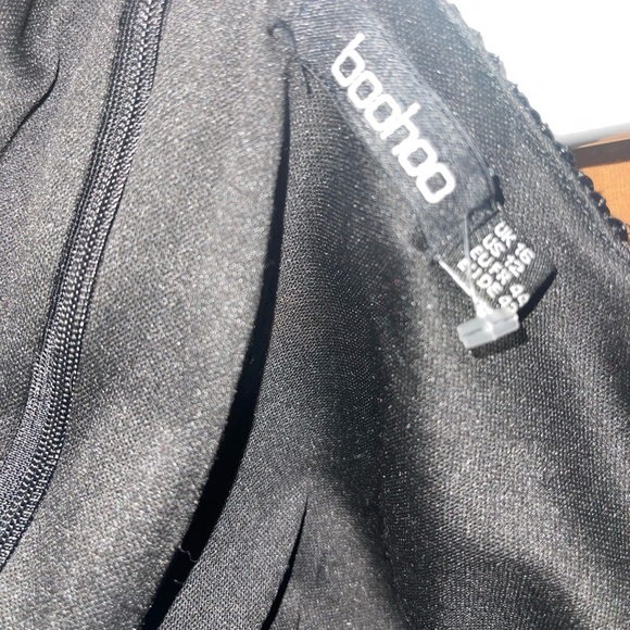 Boohoo Plus Size Sequin Faux Wrap Fringe Long Sleeve Boho MIDI - Picture 8 of 14